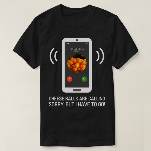 Funny Cheese Balls Lover Gift T-shirt (Design voorkant)
