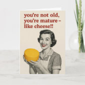 Funny cheese Birthday card Kaart (Voorkant)