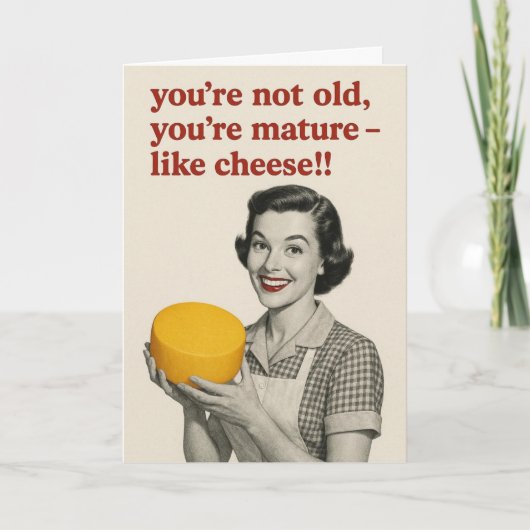 Funny cheese Birthday card Kaart (Voorkant)