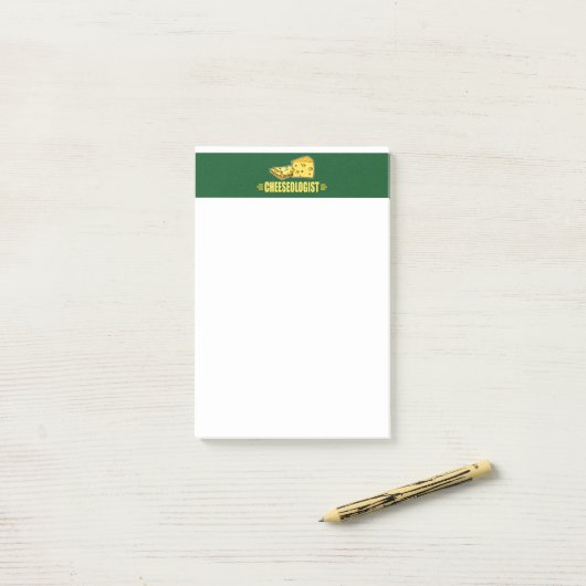 Funny Cheese CHEESEOLOGIST Post-it® Notes (Op bureau)