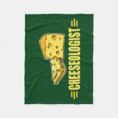 Funny Cheese Cheeseoloog Cheesehead Fleece Deken (Voorkant)