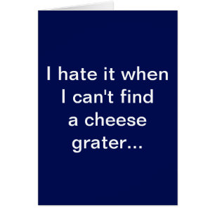 Funny Cheese Grater Abs Card