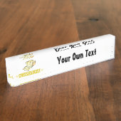 Funny Cheese Naambordje (Zijkant)