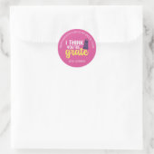 Funny Cheese Pun Cute Friend Valentijnsdag Pink Ronde Sticker (Tas)