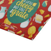 Funny Cheese Pun Retro Dairy Product Pattern Snijplank (Hoek)