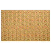 Funny Cheeseburger over het gele voedselpatroon Stof (Yard (91,4 cm))