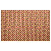 Funny Cheeseburger over het rode voedselpatroon Stof (Yard (91,4 cm))