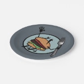 FUNNY CHEESEBURGER PAPIER BORD (Gekanteld)