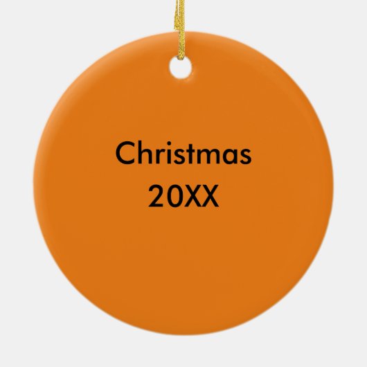 FUNNY CHEESEBURGER ROUND CERAMIC ORNAMENT (Achterkant)