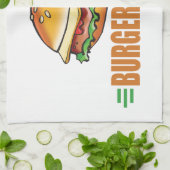 Funny Cheeseburger Theedoek (Gevouwen)