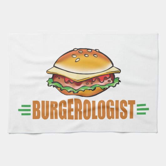Funny Cheeseburger Theedoek (Horizontaal)