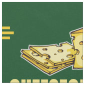 Funny CHEESEOLOGIST Cheese Making Cheesehead Stof (Close Up)