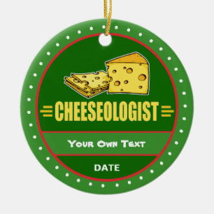 Funny Cheeseoloog Cheese Lover Keramisch Ornament