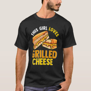 Funny Cheesey Sandwich Women Dit meisje houdt van T-shirt