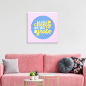 Funny Cheesy, Grate Pastel Color Wall Art Canvas Afdruk (Insitu (Woonkamer))