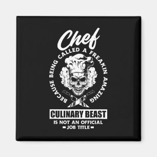 Funny Chef Amazing Culture Beast Chef Cookin Magneet