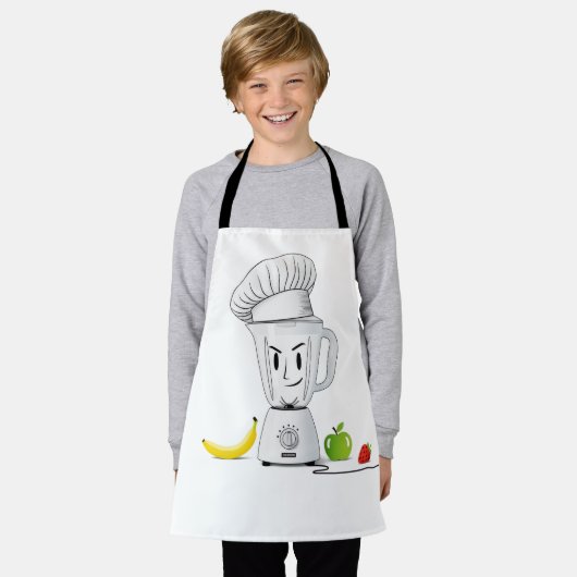 Funny Chef Blender | Smoothie Maker Cartoon Schort (Gedragen)