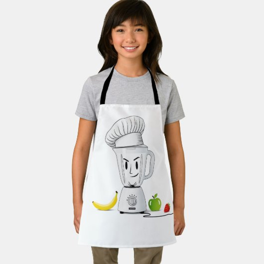 Funny Chef Blender | Smoothie Maker Cartoon Schort (Insitu)