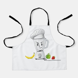 Funny Chef Blender   Smoothie Maker Cartoon Schort