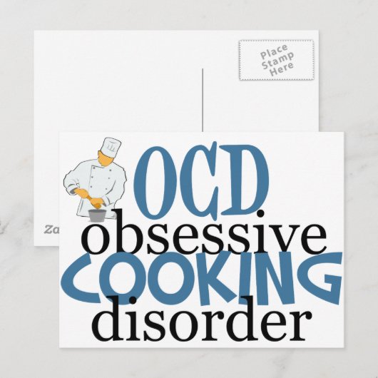 Funny Chef Briefkaart (Voorkant / Achterkant)