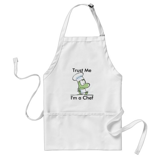 Funny Chef Cartoon Frog Apron Standaard Schort (Voorkant)