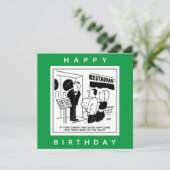 Funny Chef Cartoon - Is de Chef zeer beroemd? Kaart (Staand voorkant)