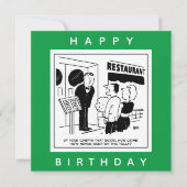 Funny Chef Cartoon - Is de Chef zeer beroemd? Kaart (Voorkant)