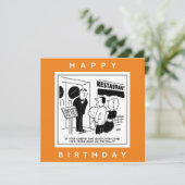 Funny Chef Cartoon - Is de Chef zeer beroemd? Kaart (Staand voorkant)