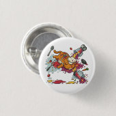 Funny Chef Cat Kitchen Disaster Button (Voorkant /achterkant)