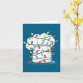 Funny Chef Christmas Graphics Lights Lover Cook Co Kaart (Gele Bloem)