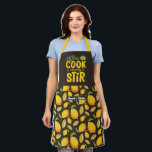 Funny Chef Cooking Pun Citrus Fruit Lemon Pattern Schort<br><div class="desc">Grappig en cool geschreeuw om het koken leuker te maken. Gepersonaliseerd geschenk voor familie en vrienden die graag koken, bakken en een nieuw recept proberen in de keuken. Pas de formulering aan zodat deze bij uw gelegenheid past. U kunt het Hulpmiddel van het Ontwerp gebruiken om het doopvonttype, de doopvontkleur...</div>
