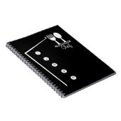 Funny Chef Costume Butcher Cuisine Cooking Notitieboek (Rechterzijde)