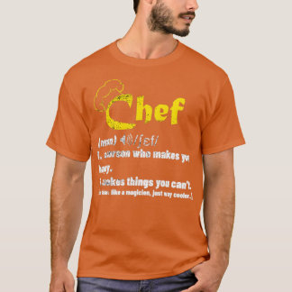 Funny Chef Definition Cook Cooking Gifts for Chef T-shirt