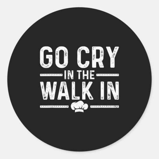 Funny Chef Design For Men Women Cooking Cook Culin Ronde Sticker (Voorkant)