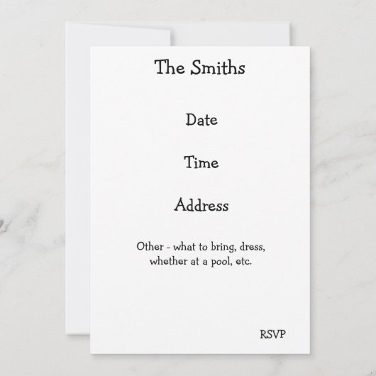 Funny Chef Dog BBQ Uitnodiging (Achterkant)