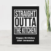 Funny Chef en Cook Gezegde Happy Birthday Kaart (Voorkant)