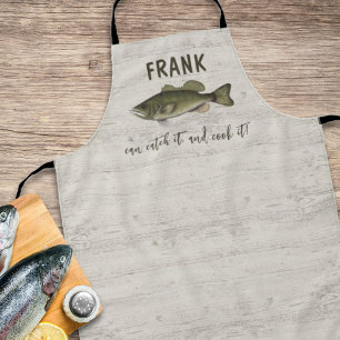 Funny Chef Fisherman Bass Fish Custom Willife Schort