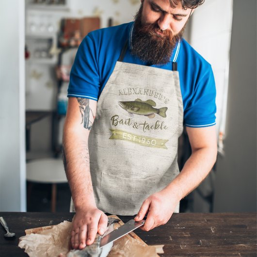 Funny Chef Fisherman Bass Fish Custom Willife Schort