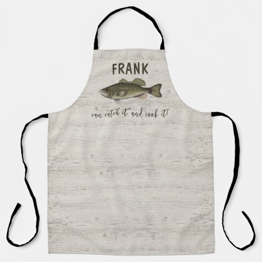 Funny Chef Fisherman Bass Fish Custom Willife Schort (Voorkant)