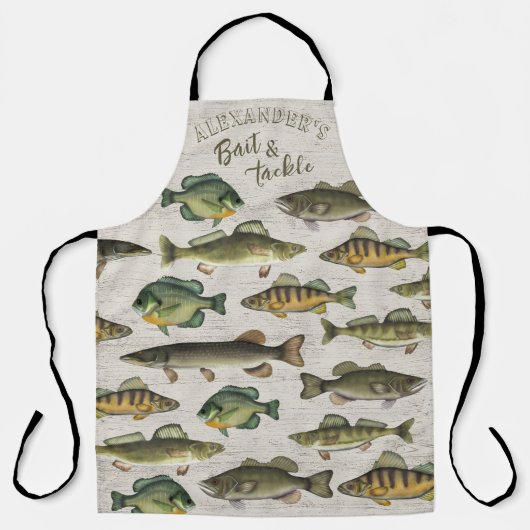 Funny Chef Fisherman Bass Fish Custom Willife Schort (Voorkant)