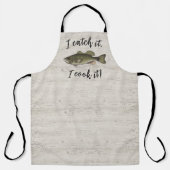 Funny Chef Fisherman Bass Fish Simple Willife Schort (Voorkant)