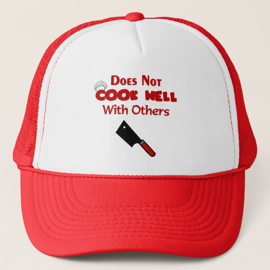 Funny Chef Gifts Trucker Pet (Voorkant)