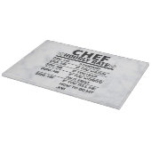 Funny Chef Hourly Rate Cutting Board Snijplank (Hoek)