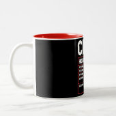 Funny Chef Hourly Rate Two-Tone Coffee Mok (Links)