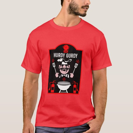 Funny Chef Hurdy Gurdy T-shirt (Voorkant)