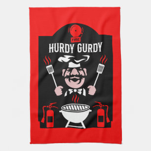 Funny Chef Hurdy Gurdy Theedoek