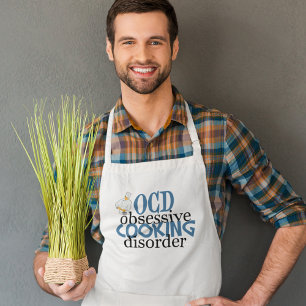 Funny Chef Obsessief-koken stoornis Standaard Schort