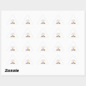 Funny Chef Pun Bone Appetit Halloween Snoep Sticker (Vel)