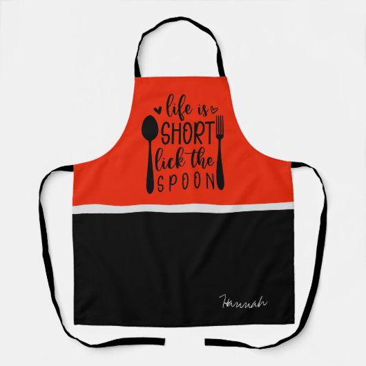 Funny chef Quotes Schort (Voorkant)