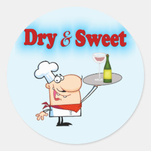 Funny Chef Ronde Sticker